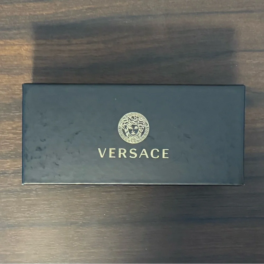 Versace Black Sunglasses with Gold Detail - Picture 11 of 12
